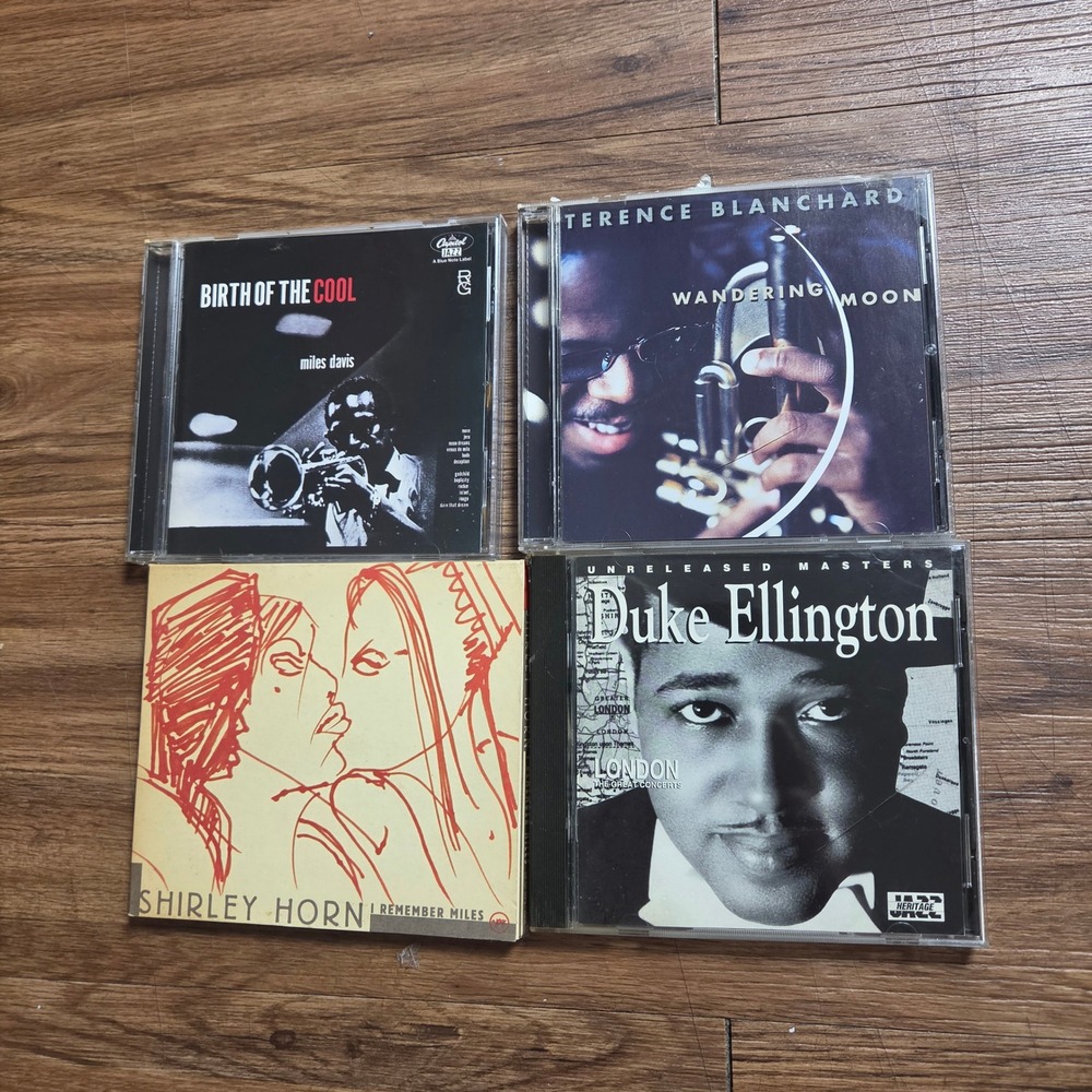 Lot of 4 Jazz CDs Miles Davis Birth of the Cool Duke Ellington Shirley Horn